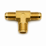 Fitting, Brass Fitting, Tee Connector B, zaj.  1/2 (20.9) inch (mm) (PT)  3/4 (19.05) inch (mm) (Flare); Qty = 3; FIT-B--TCBY-P50-P75-3