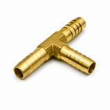 Fitting, Brass Fitting, Tee Connector for Hose, zaf. TCH    13 mm (ID) ; Qty = 5; FIT-B-TCHY-13-5