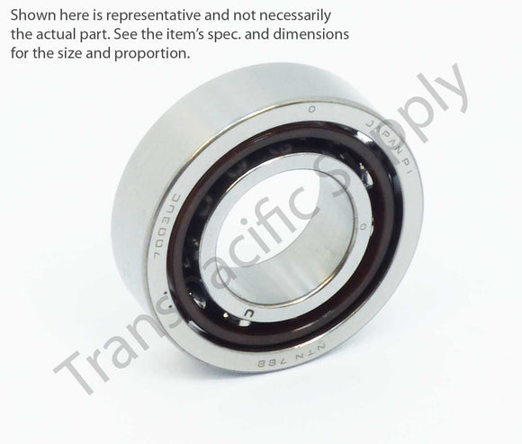 NTN Angular Ball Bearing, 10 mm (d) x 26 mm (D) x 8 mm (B), Q = 1 Bearings, BER1-J-7000-S-1